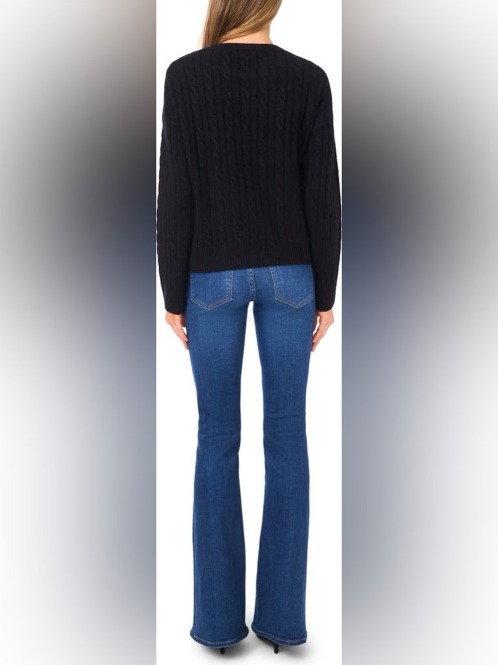 Ted Baker Black Floral Embroidered Crewneck Sweater - Picture 5 of 9